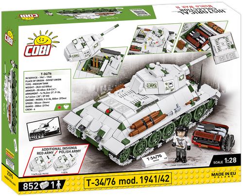 COBI™ T-34/76 mod. 1941/42 Tank : Set #2595