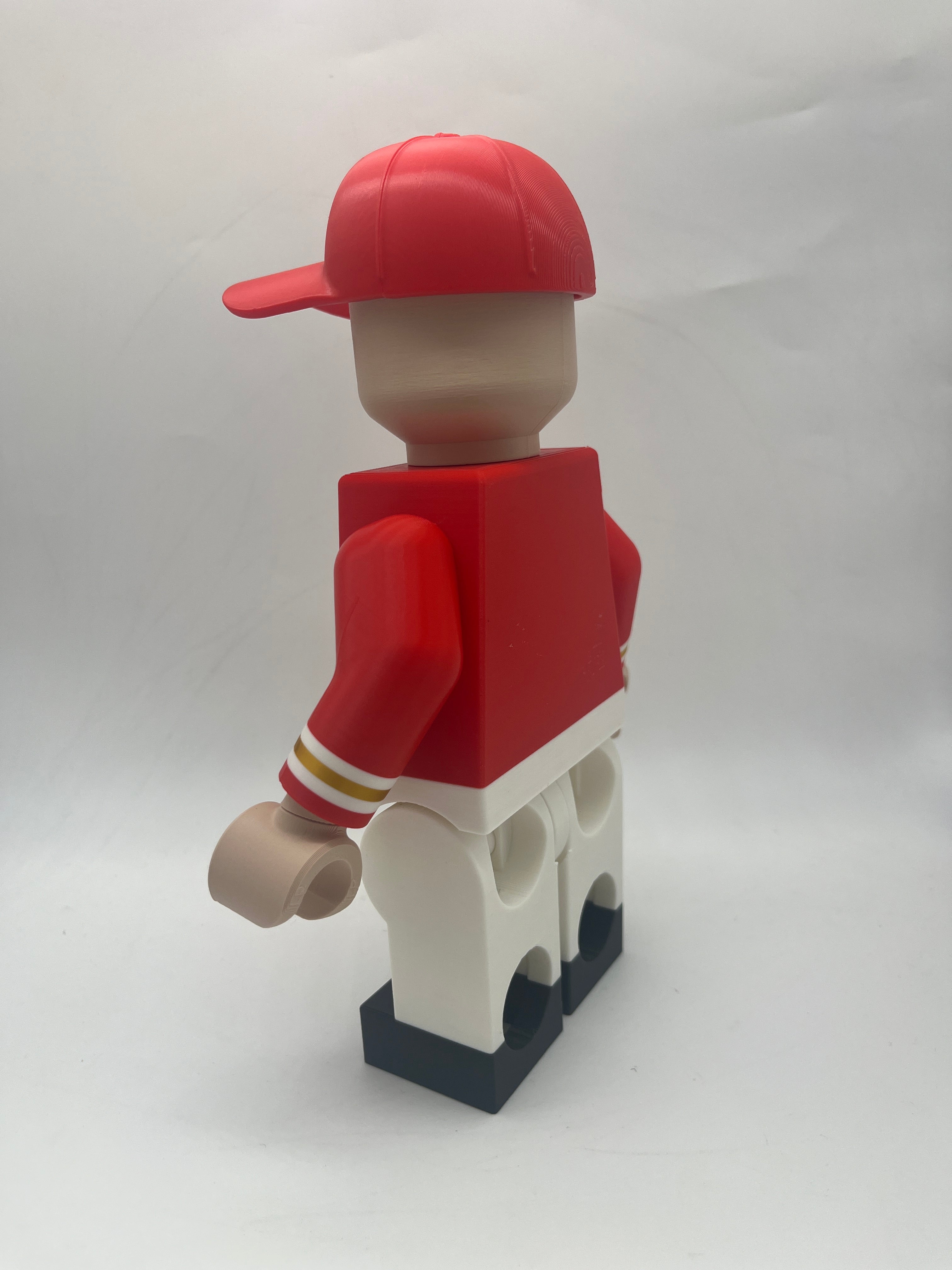 3D Printed Kansas City Chiefs Large Scale 8.5"- 9.5" Minifigure