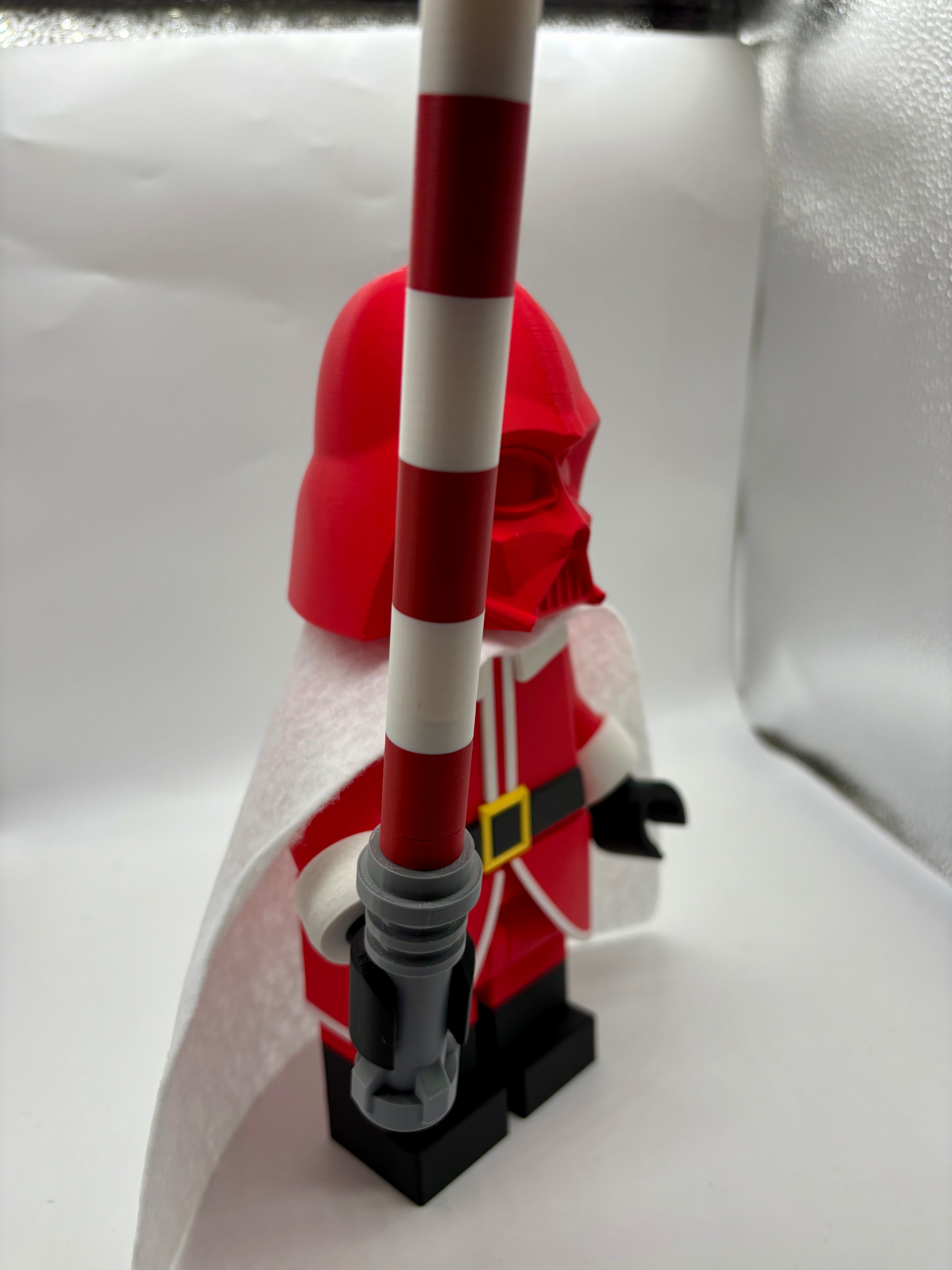 3D Printed Star Wars Darth Vader - Santa Vader Version - Large Scale 8.5"- 9.5" Minifigure