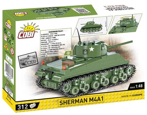 COBI™ Sherman M4A1 Tank 1:48: Set #2715