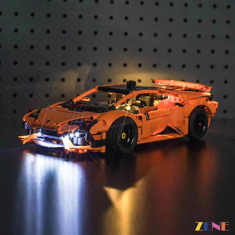 LEGO Light Kit for Lamborghini Huracán Tecnica Orange 42196