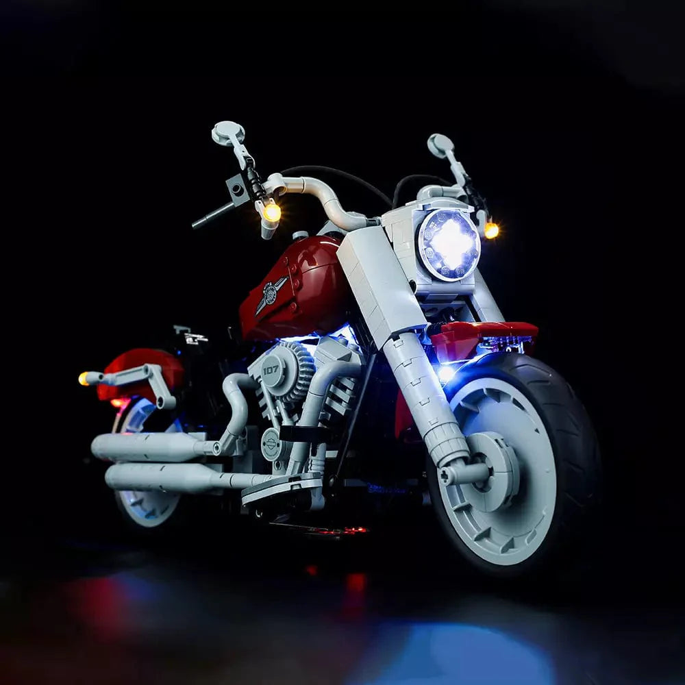 LEGO Light Kit for Harley Davidson® Fat Boy® 10269 Wheel Blue