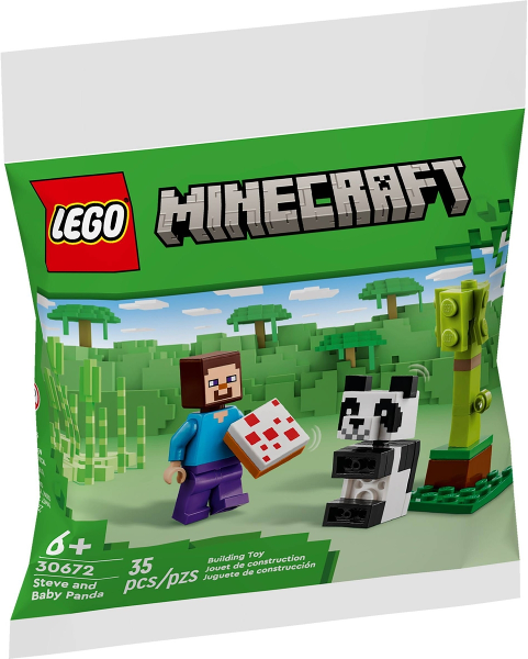 LEGO® Minecraft 30672-1 Steve and Baby Panda polybag