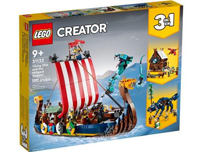 LEGO® Creator 31132 - Viking Ship & the Midgard Serpent Preowned Building Kit