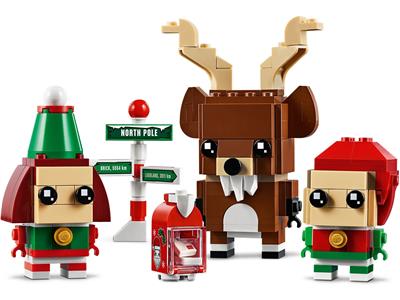 LEGO® BrickHeadz 40353 Reindeer, Elf & Elfie Building Kit