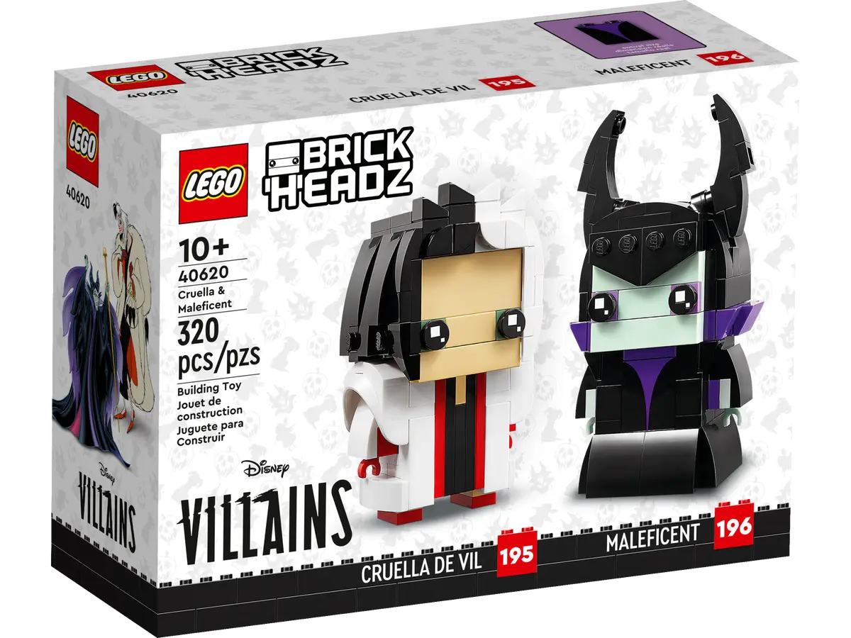 LEGO® BrickHeadz 40620-1 Cruella & Maleficent