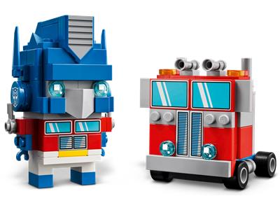 LEGO® BrickHeadz 40803 - Optimus Prime Robot & Vehicle Preowned Building Kit