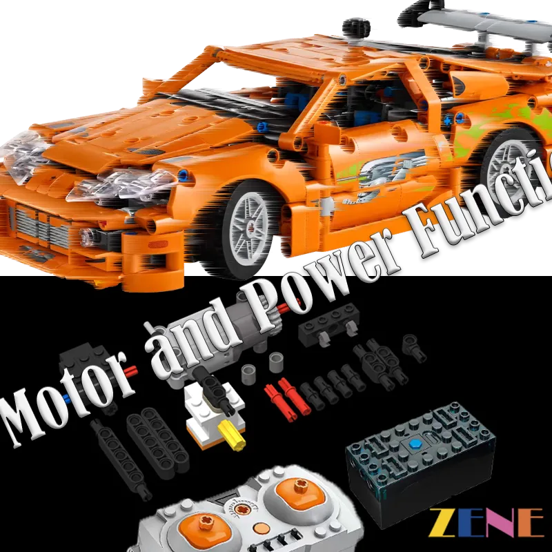 Power Functions Kit for LEGO Toyota Supra MK4 #42204 Fast and Furious