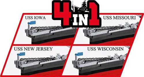 COBI™ EXECUTIVE EDITION Iowa-Class Battleship: Set #4836