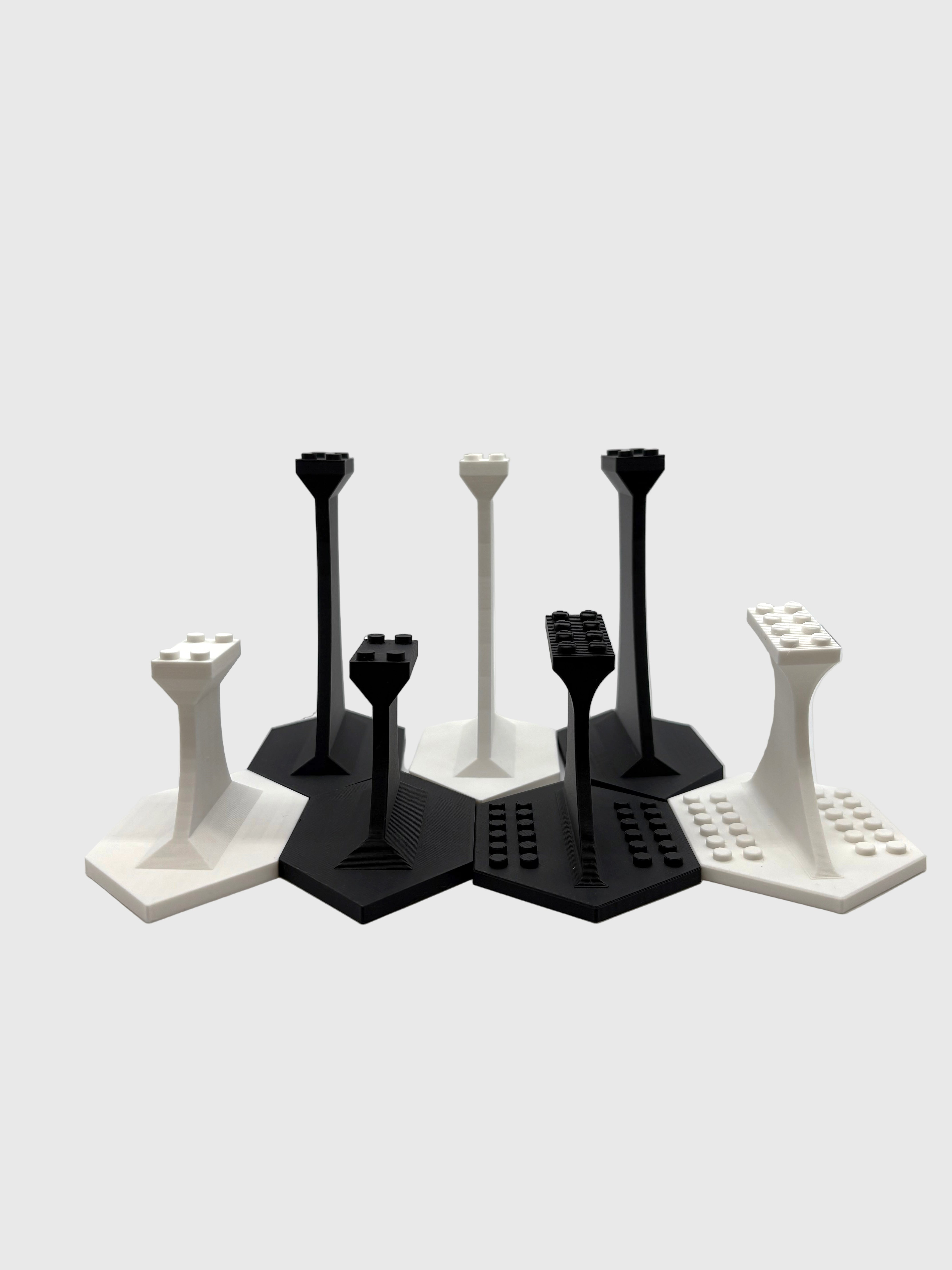 3D Printed LEGO® Brick Stands (Mix Styles & Colors)