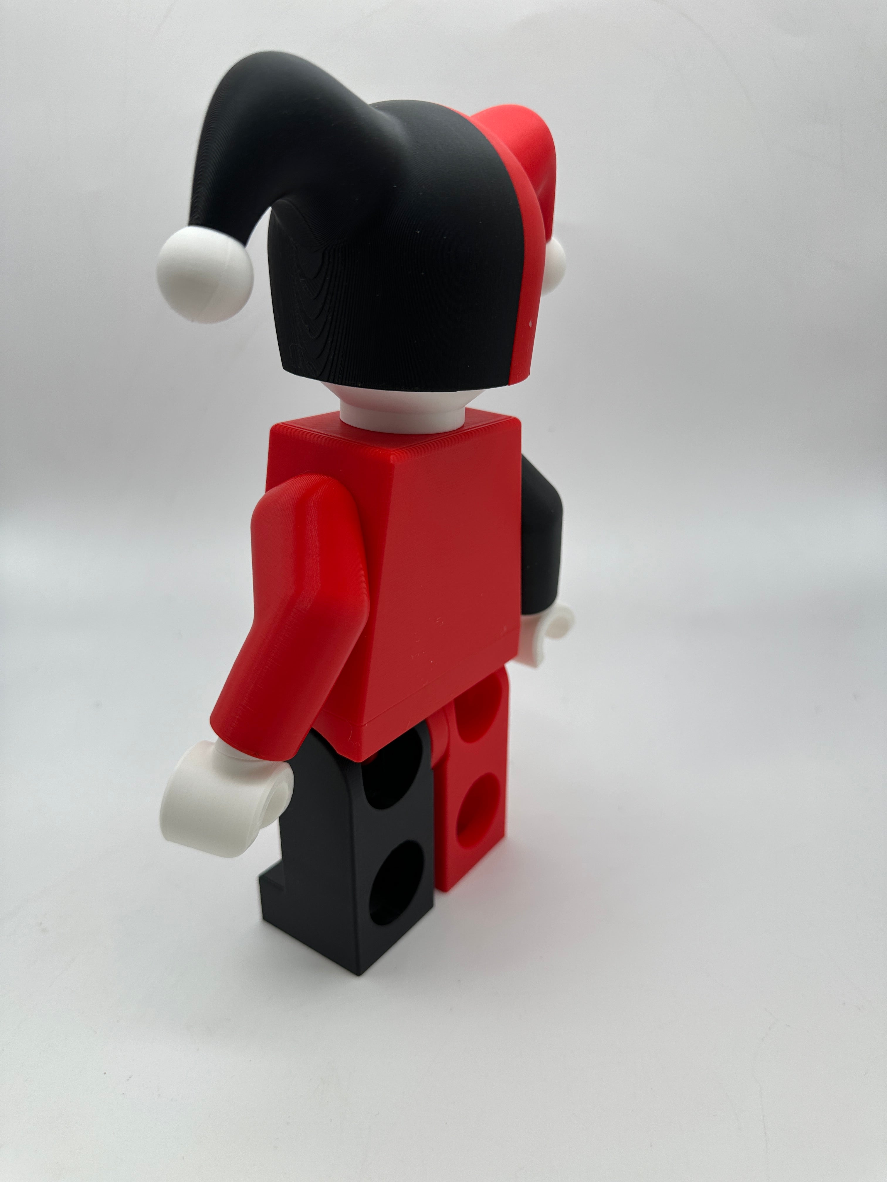 3D Printed DC Harley Quinn Large Scale 8.5"- 9.5" Minifigure