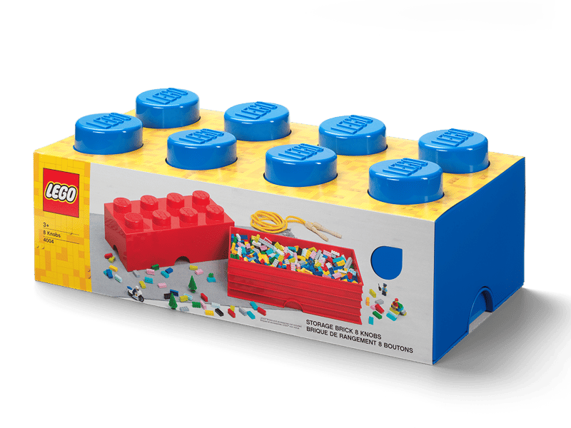 LEGO Storage Brick 8 bright blue toy storage box