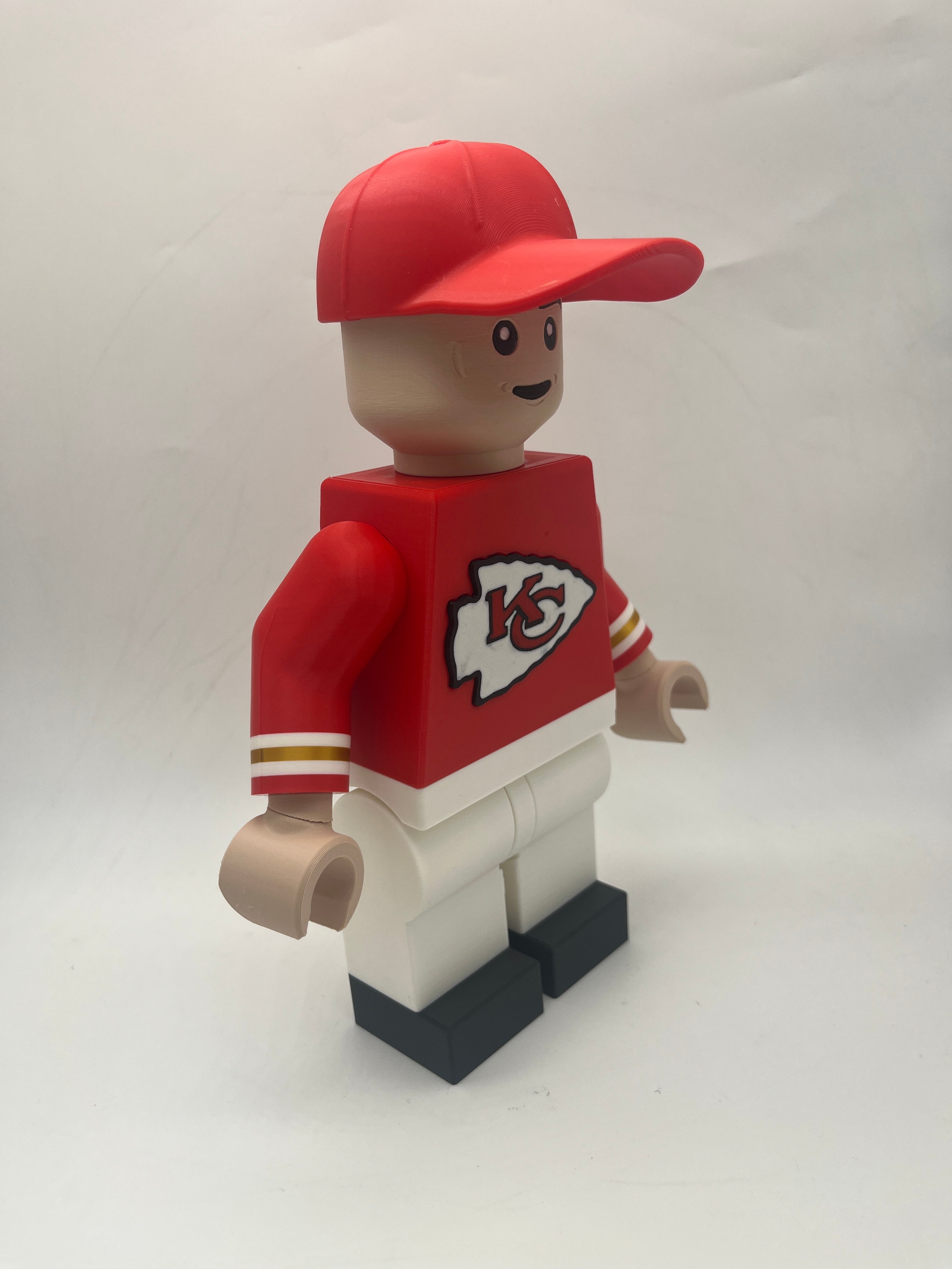 3D Printed Kansas City Chiefs Large Scale 8.5"- 9.5" Minifigure