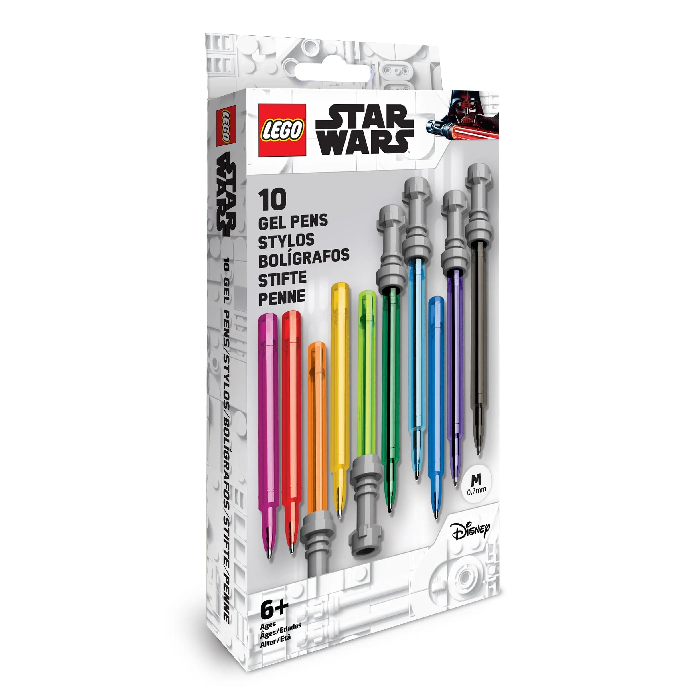 LEGO® Star Wars™ Lightsaber™ Gel Pen Set - 10 Pack Gel Pens (53116)