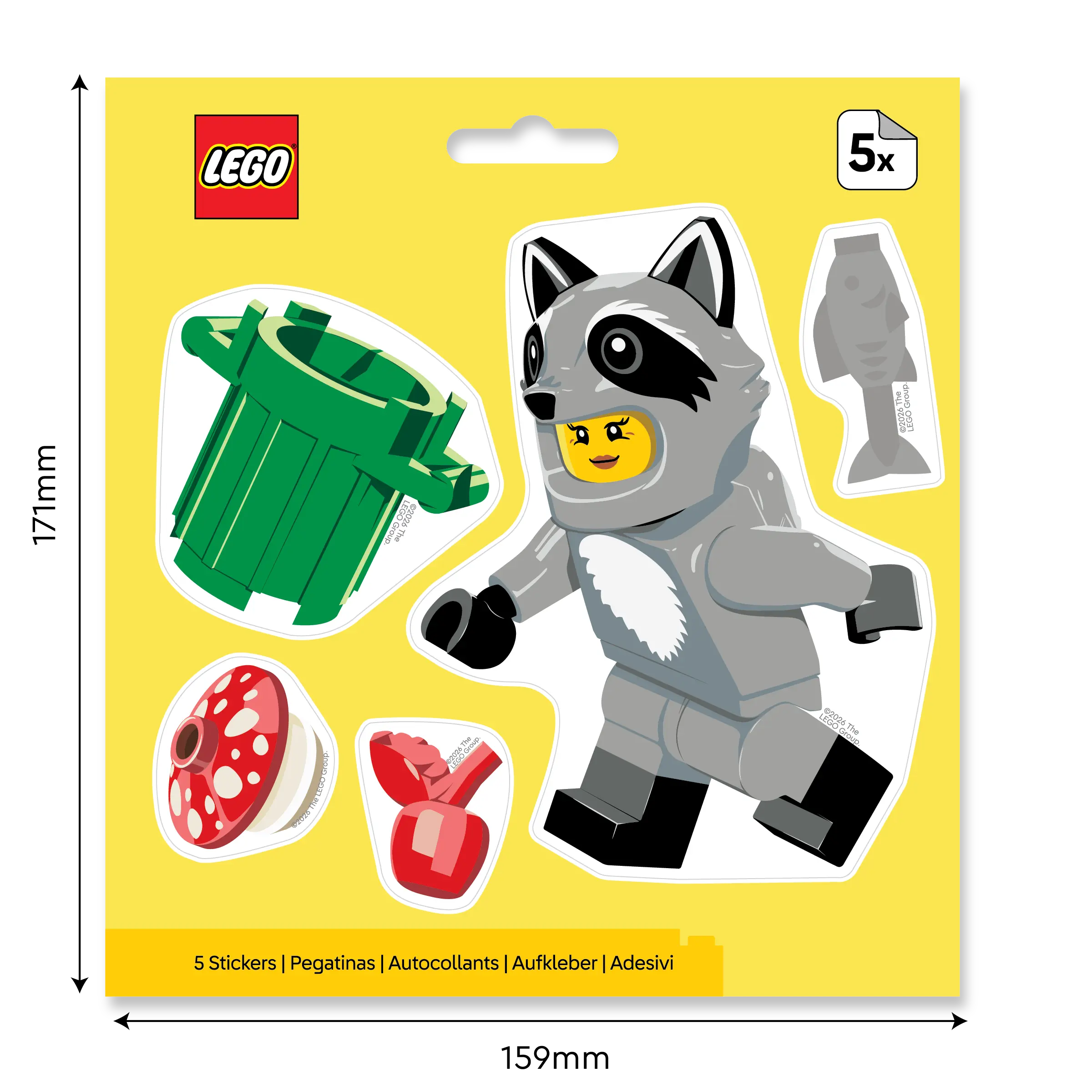 LEGO® Sticker - Raccoon (53825)