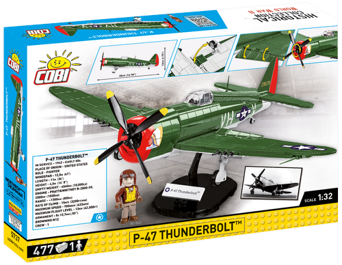 COBI™ P-47 Thunderbolt Plane: Set #5737