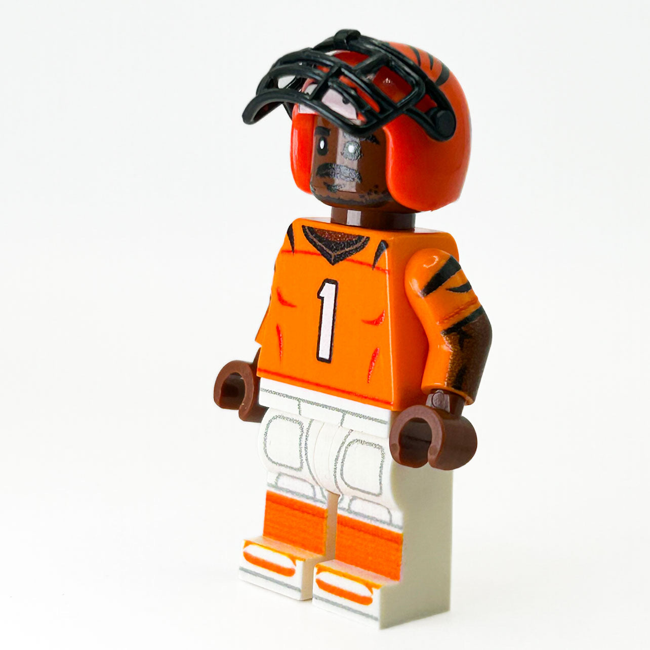 Brickshow Shop Custom LEGO® Minifigure – #1 WR Bengals Football Player - B3 Customs Collectible