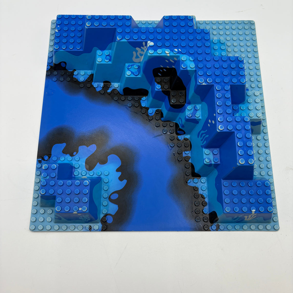 LEGO 6024px1 32x32 Baseplate, Raised Canyon with Blue Underwater