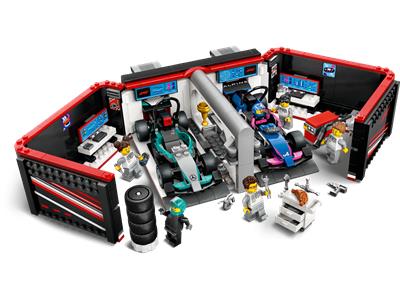 LEGO® City 60444 - F1 Garage & Mercedes-AMG & Alpine Cars Preowned Building Kit