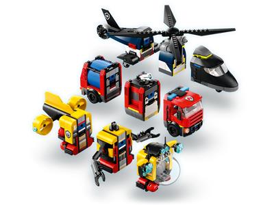 LEGO® City 60462 -Helicopter, Fire Truck & Submarine Remix Preowned Building Kit