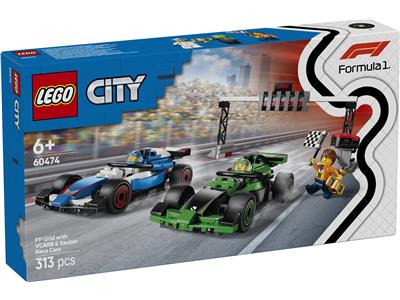 LEGO® City 60474 - F1 Grid with VCARB & Sauber Race Cars Preowned Building Kit