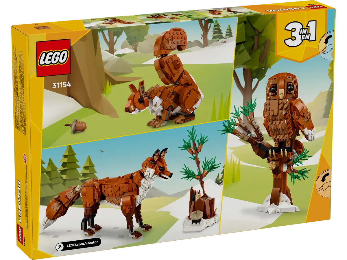 LEGO® Creator 31154 Forest Animals: Red Fox Building Kit