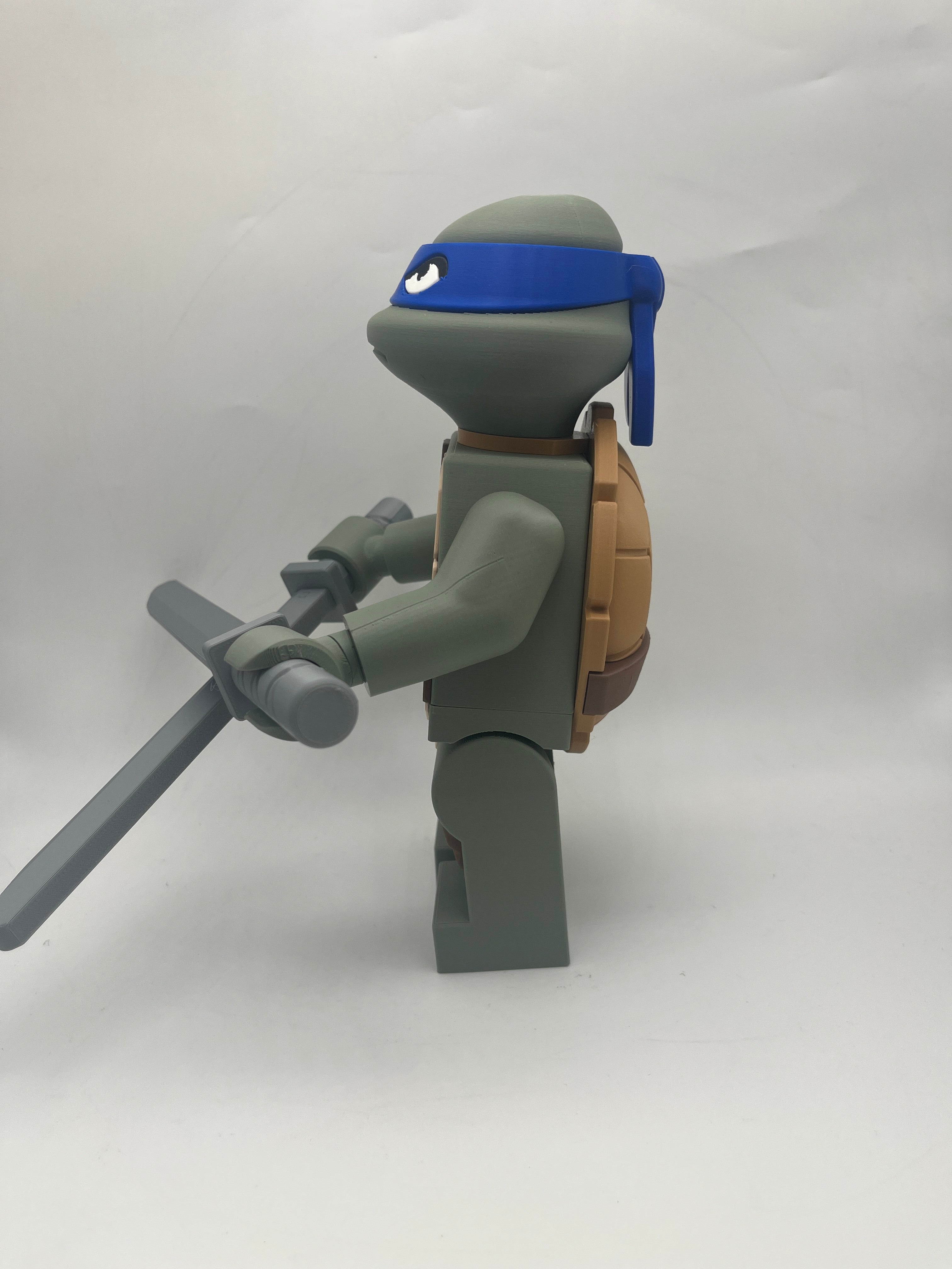 3D Printed Leonardo Large Scale 8.5"- 9.5" Minifigure