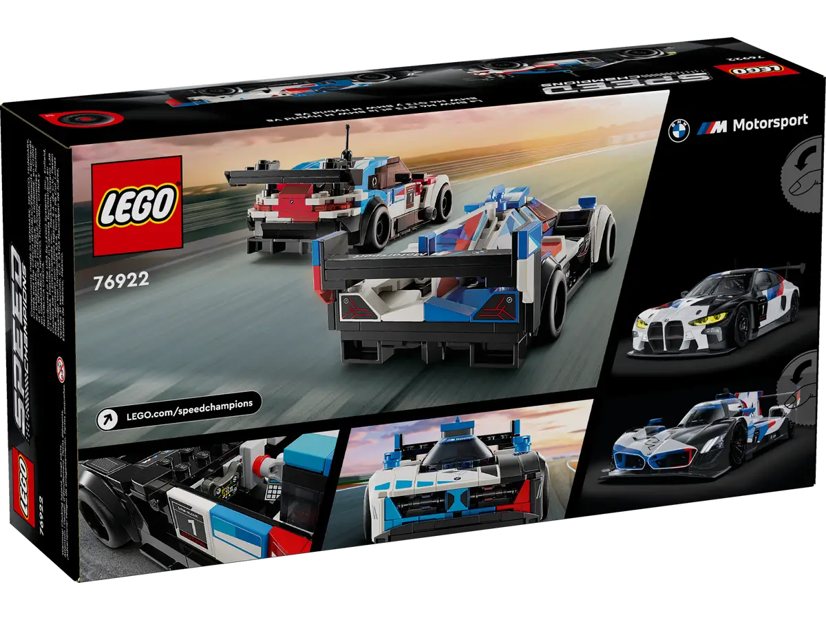 LEGO® SPEED CHAMPIONS 76922 - BMW M4 GT3 & BMW M Hybrid V8 Preowned Building Kit
