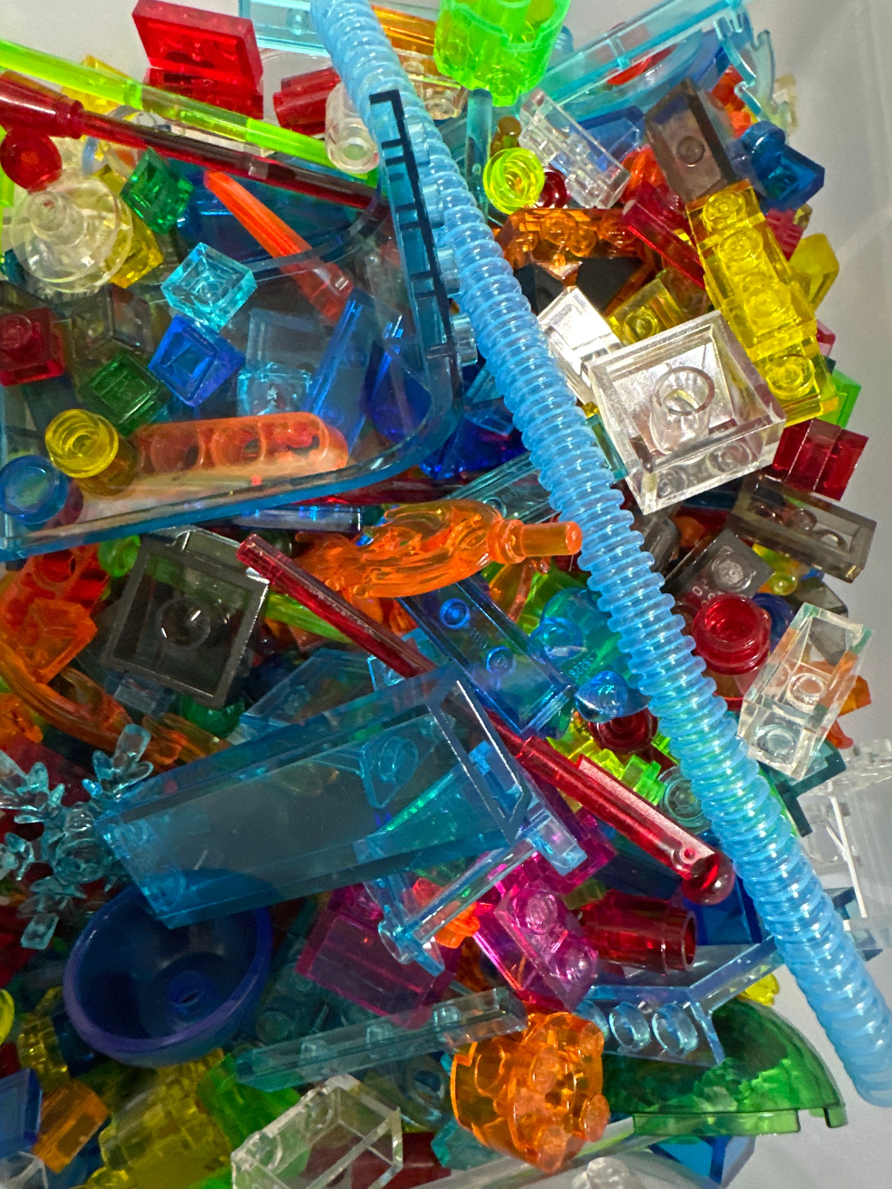 Preowned LEGO® Bulk Translucent Bricks & Pieces 1oz