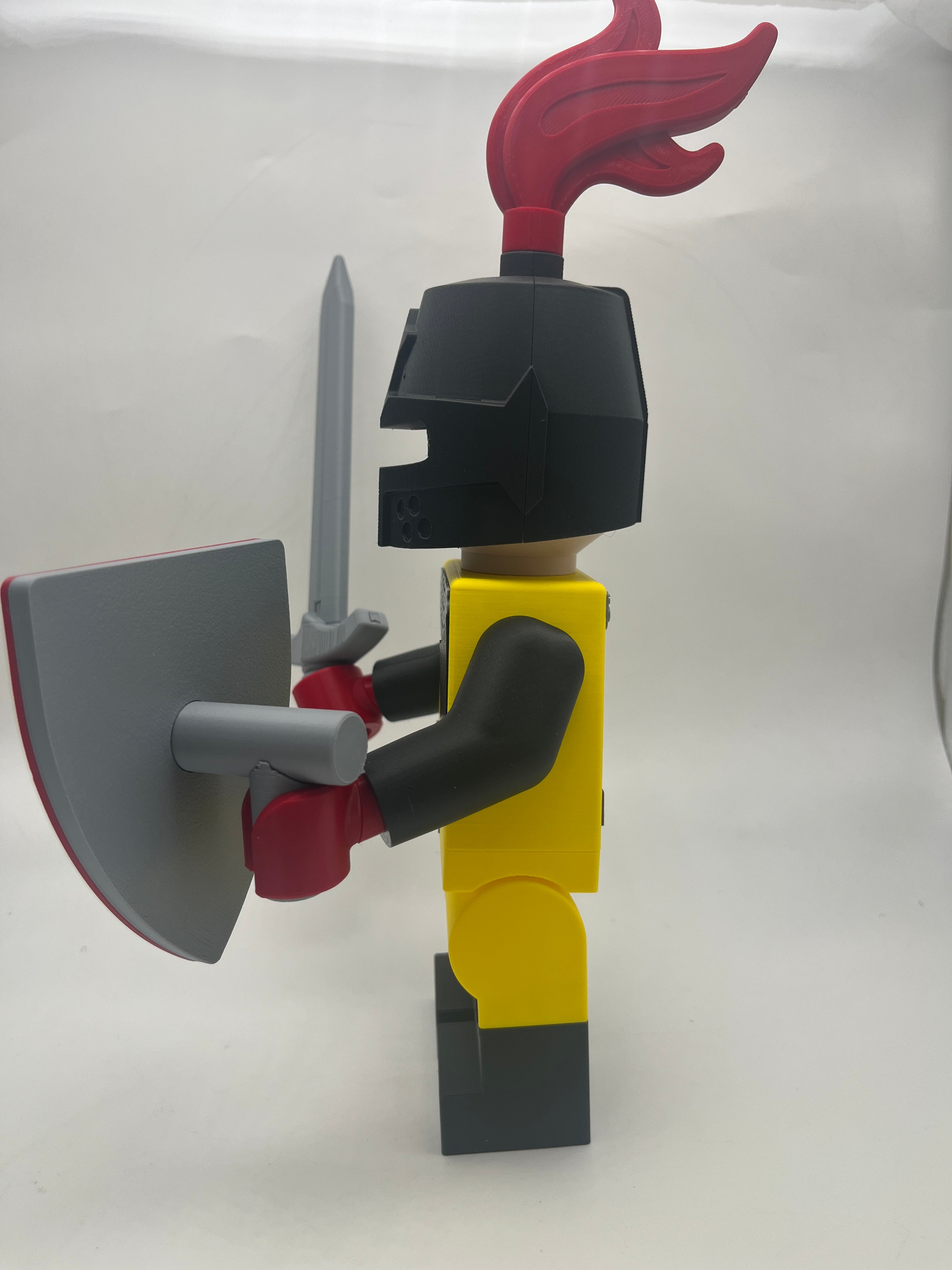 3D Printed Generic Knight Large Scale 8.5"- 9.5" Minifigure