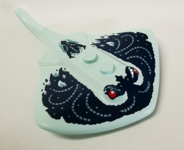 LEGO® 67337pb02 Manta Ray / Stingray with 2 Studs with Red Eyes