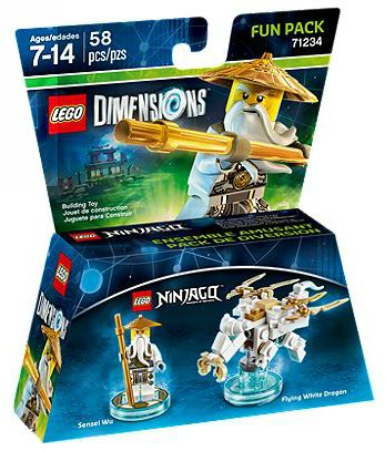 LEGO® Dimensions 71234-1 Fun Pack Ninjago Sensei Wu and Flying White Dragon