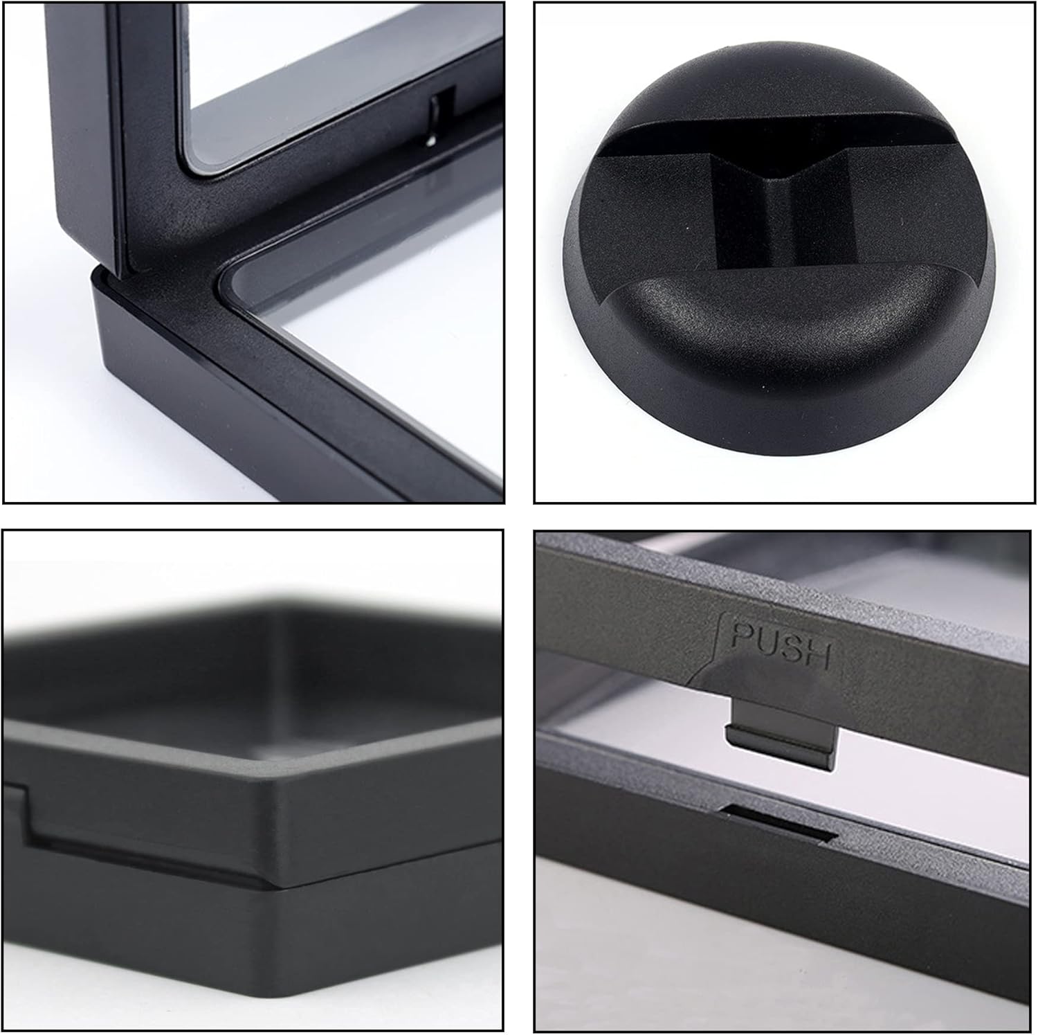 3.5" Minifigure Floating Display Stand Protective Case