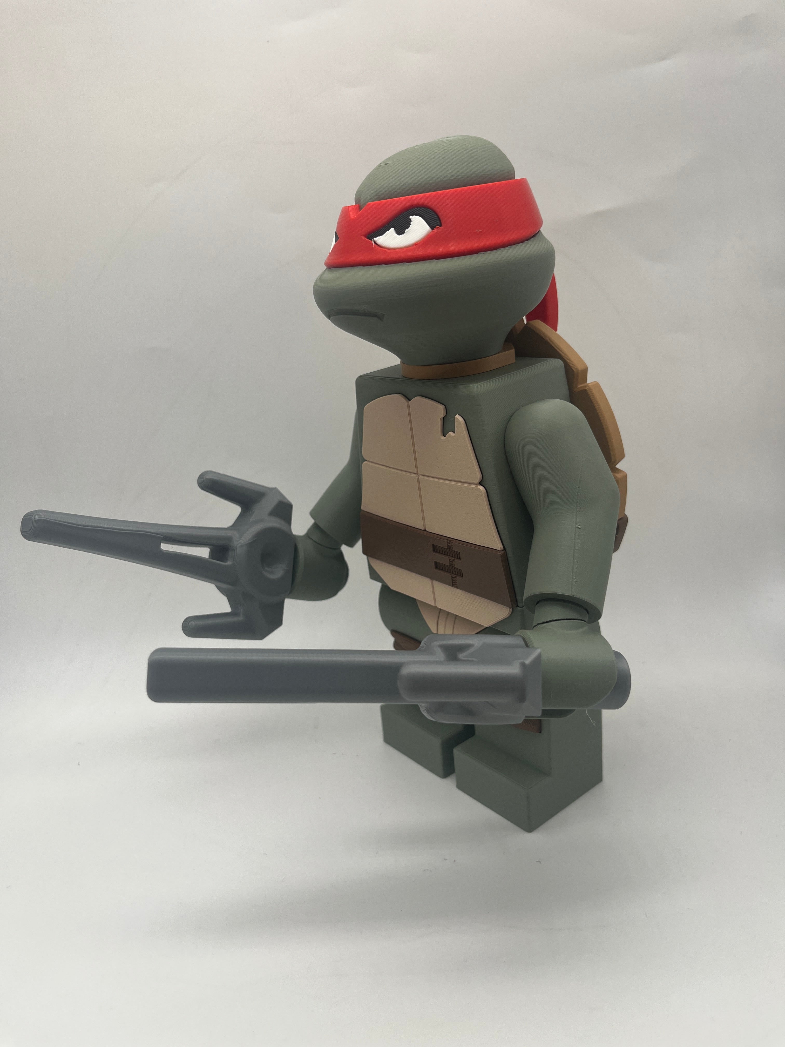 3D Printed Raphael Large Scale 8.5"- 9.5" Minifigure