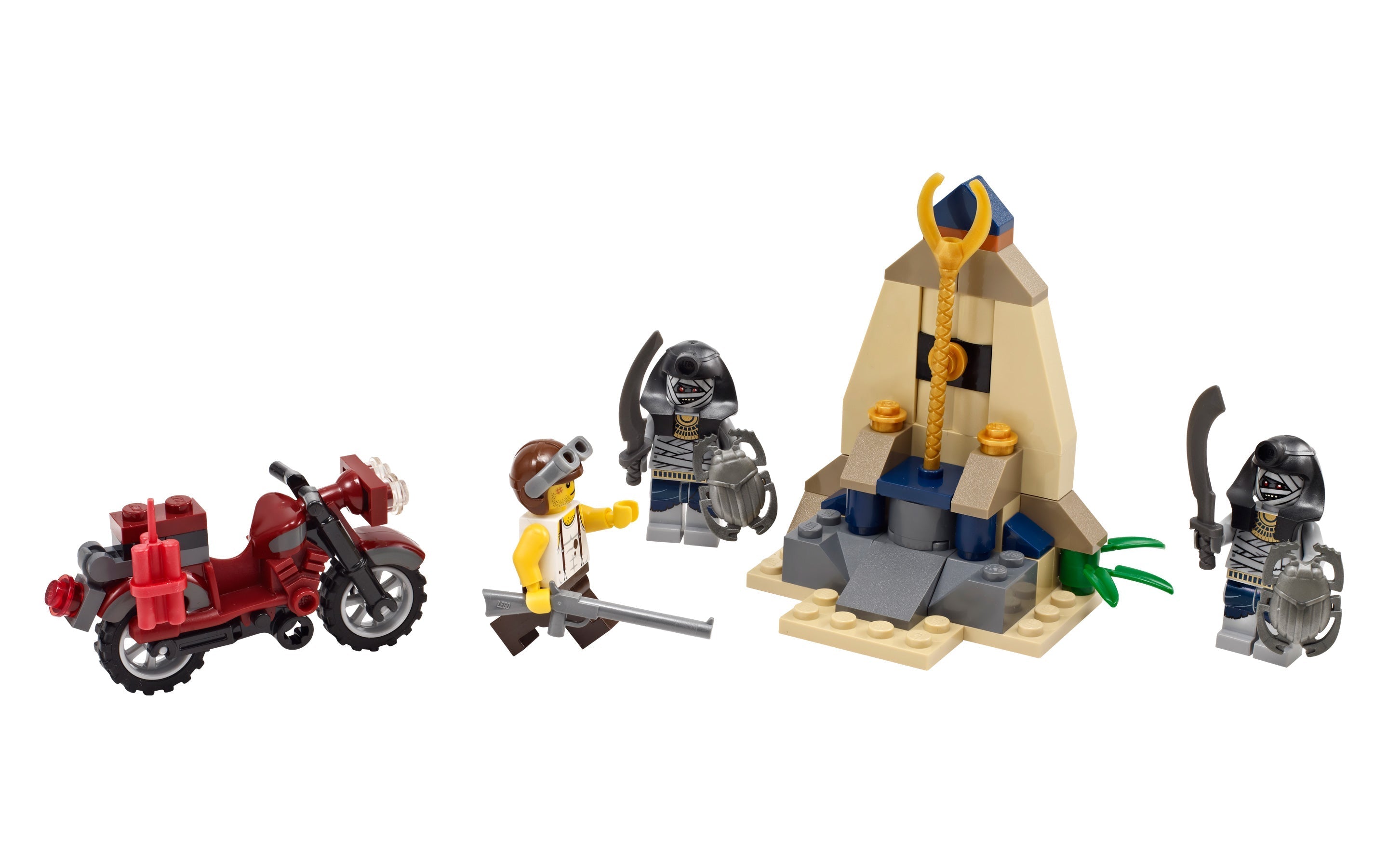 LEGO® Pharaoh's Quest 7306 - Golden Staff Guardians Preowned Building Kit