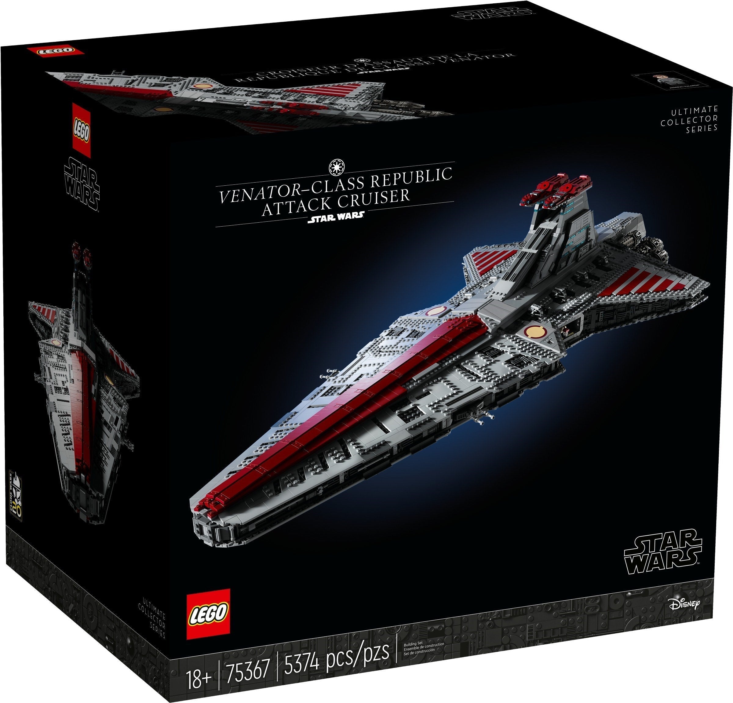LEGO® Star Wars 75367 Venator-Class Republic Attack Cruiser - UCS Building Kit
