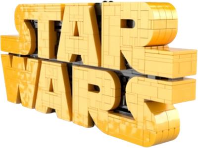 LEGO® Star Wars 75407 - Brick-Built Star Wars Logo Building Kit