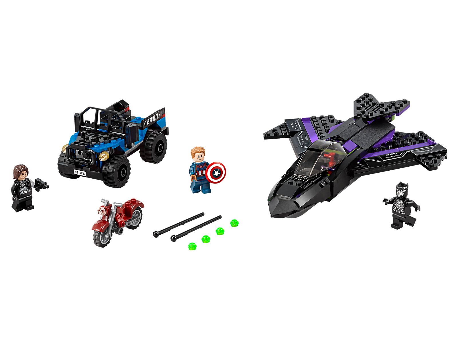 LEGO® Super Heroes 76047 - Black Panther Pursuit Preowned Building Kit