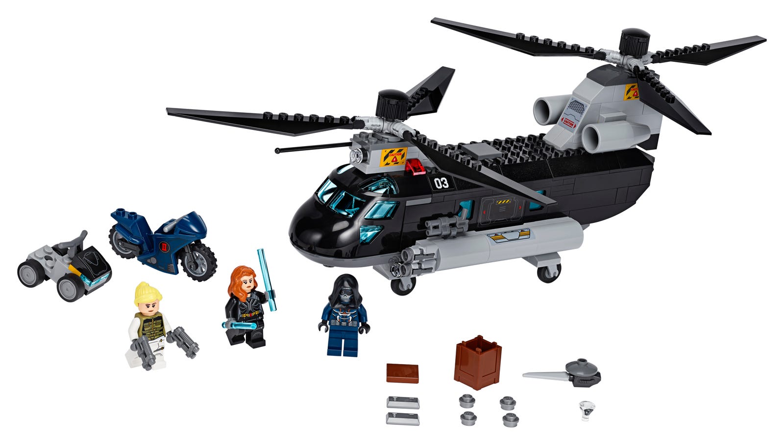 LEGO® Super Heroes 76162-1 Black Widows Helicopter Chase