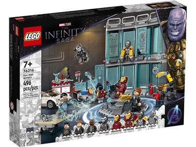 LEGO® Super Heroes 76216 Iron Man Armoury Building Kit