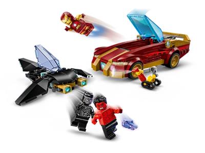 LEGO® Super Heroes 76310 - Iron Man Car & Black Panther vs. Red Hulk Preowned Building Kit