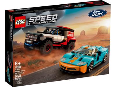 LEGO® Speed Champions 76905-1 - Ford GT Heritage Edition and Bronco R