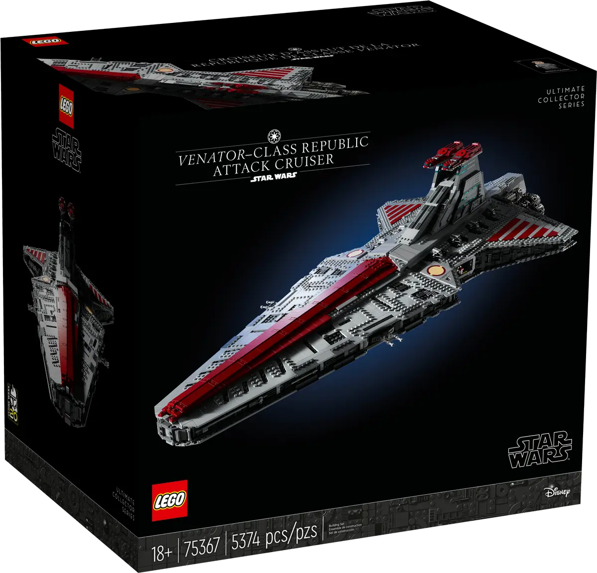 LEGO® Star Wars 75367 Venator-Class Republic Attack Cruiser - UCS Building Kit
