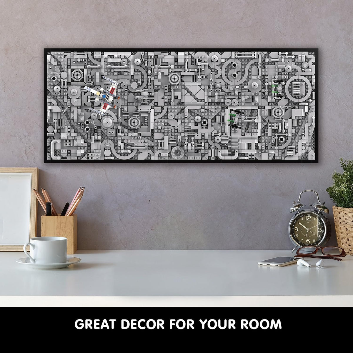 TG BLOCKS Star Trench 3D Wars Run Wall Art Craft Kit
