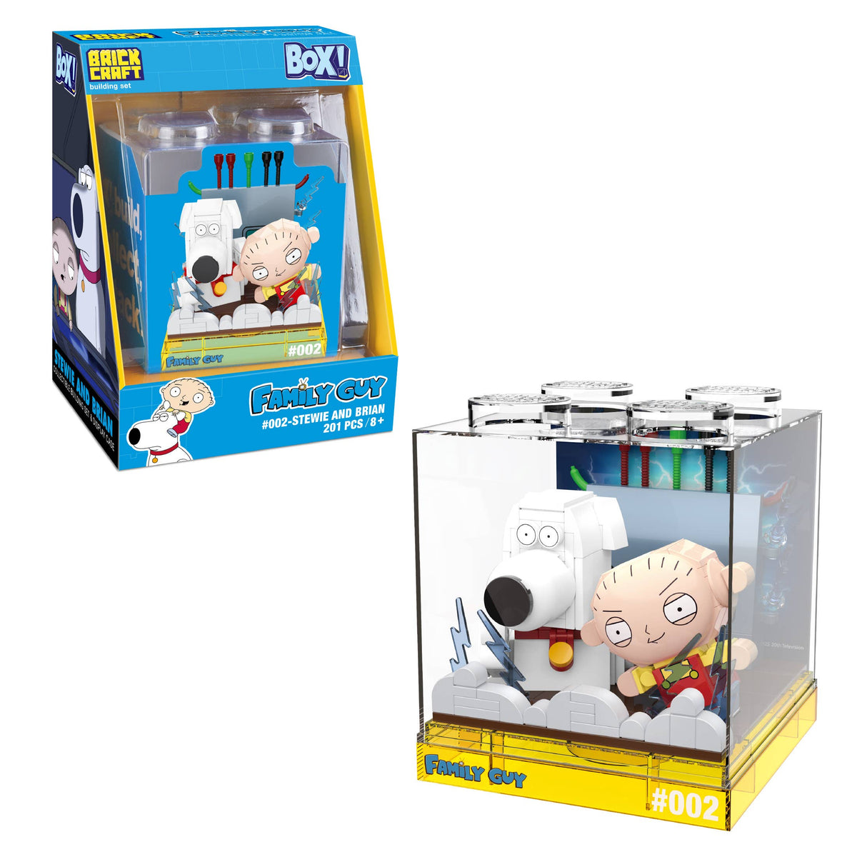 Family Guy Stewie & Brian Box Building Set 201pc