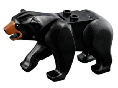 LEGO® 98295c01pb03 Black Bear Brown muzzle