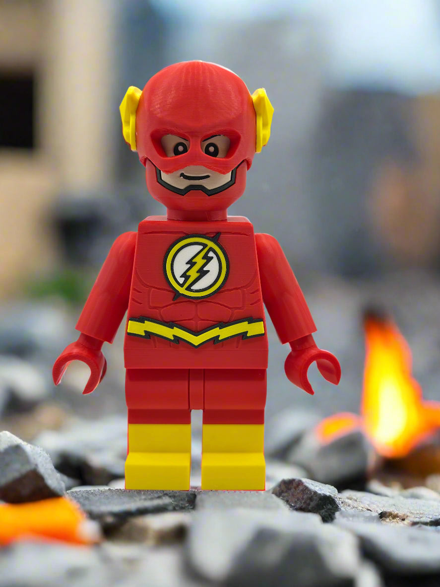 3D Printed The Flash Large Scale 8.5"- 9.5" Minifigure