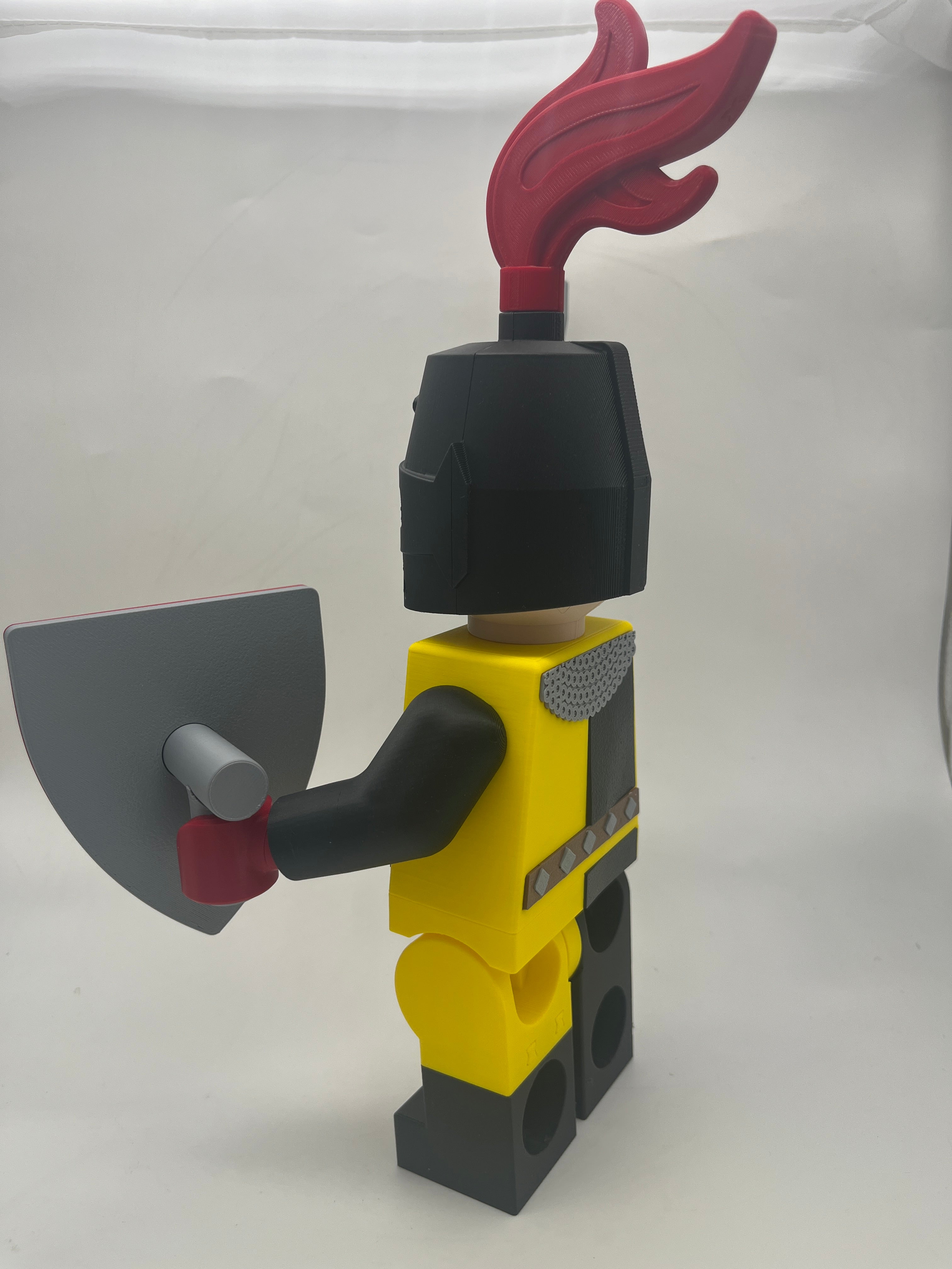 3D Printed Generic Knight Large Scale 8.5"- 9.5" Minifigure