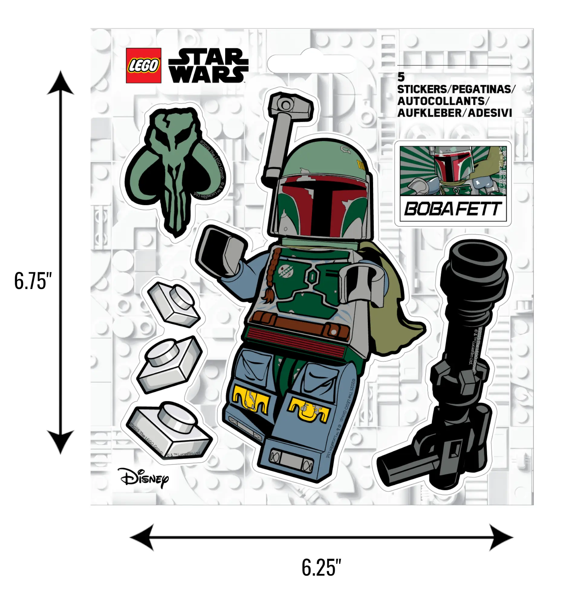 LEGO® Star Wars™ THE MANDALORIAN™ Sticker - Boba Fett™ (53778)