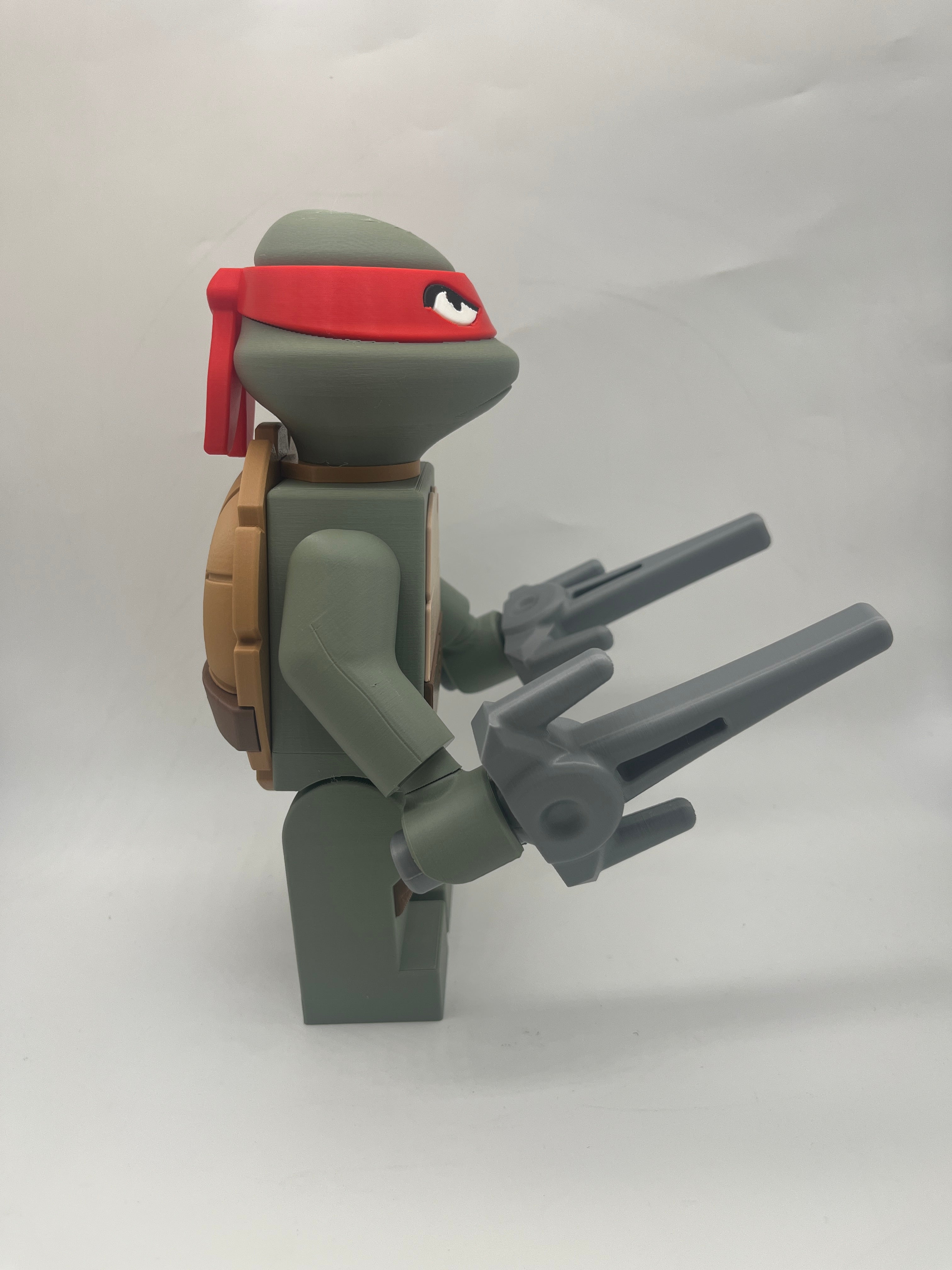 3D Printed Raphael Large Scale 8.5"- 9.5" Minifigure